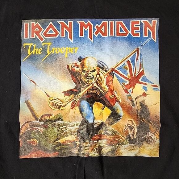 Iron Maiden The Trooper T-Shirt Size L Black - Picture 2 of 3